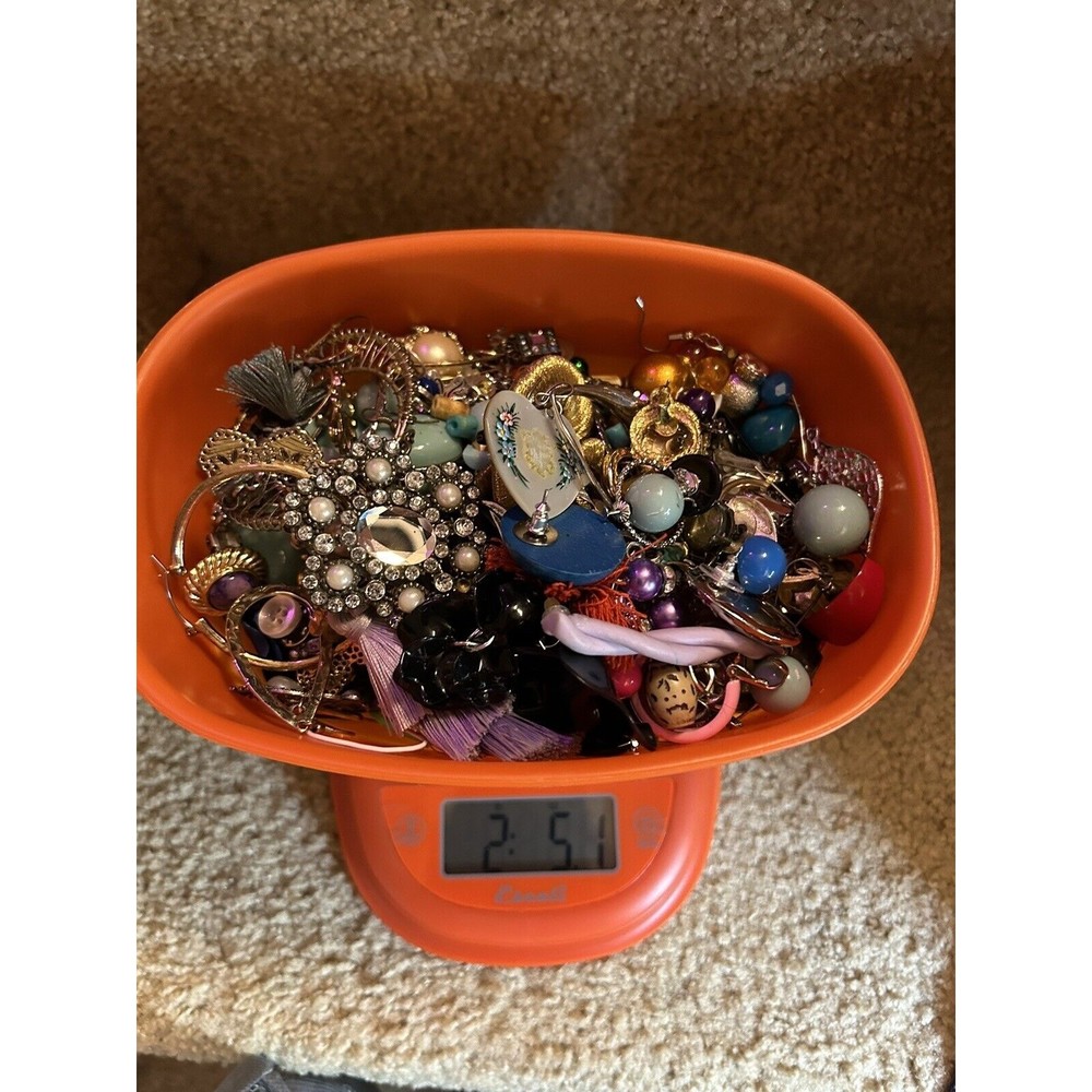2.5lbs Of Jewelry For Repurpose lot